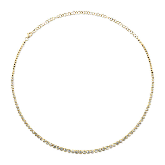 2.00CT DIAMOND BEZEL TENNIS NECKLACE