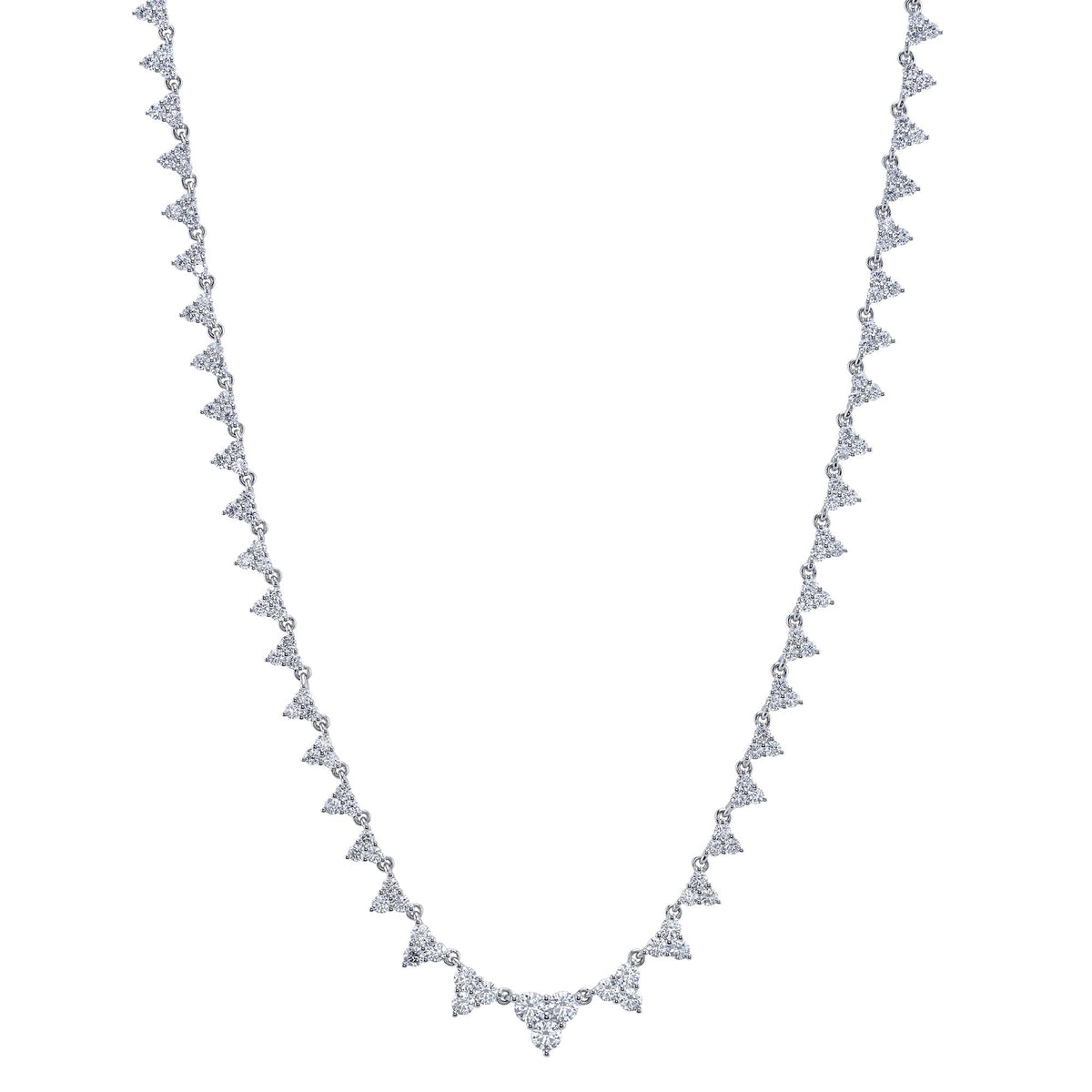 4.08CT 14K W/G DIAMOND NECKLACE