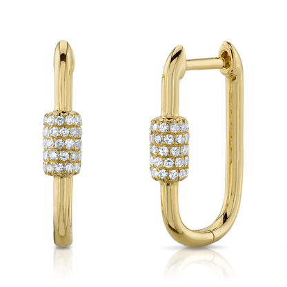 0.24CT 14K Y/G DIAMOND EARRING
