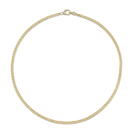 0.27CT 14K Y/G DIAMOND LINK NECKLACE