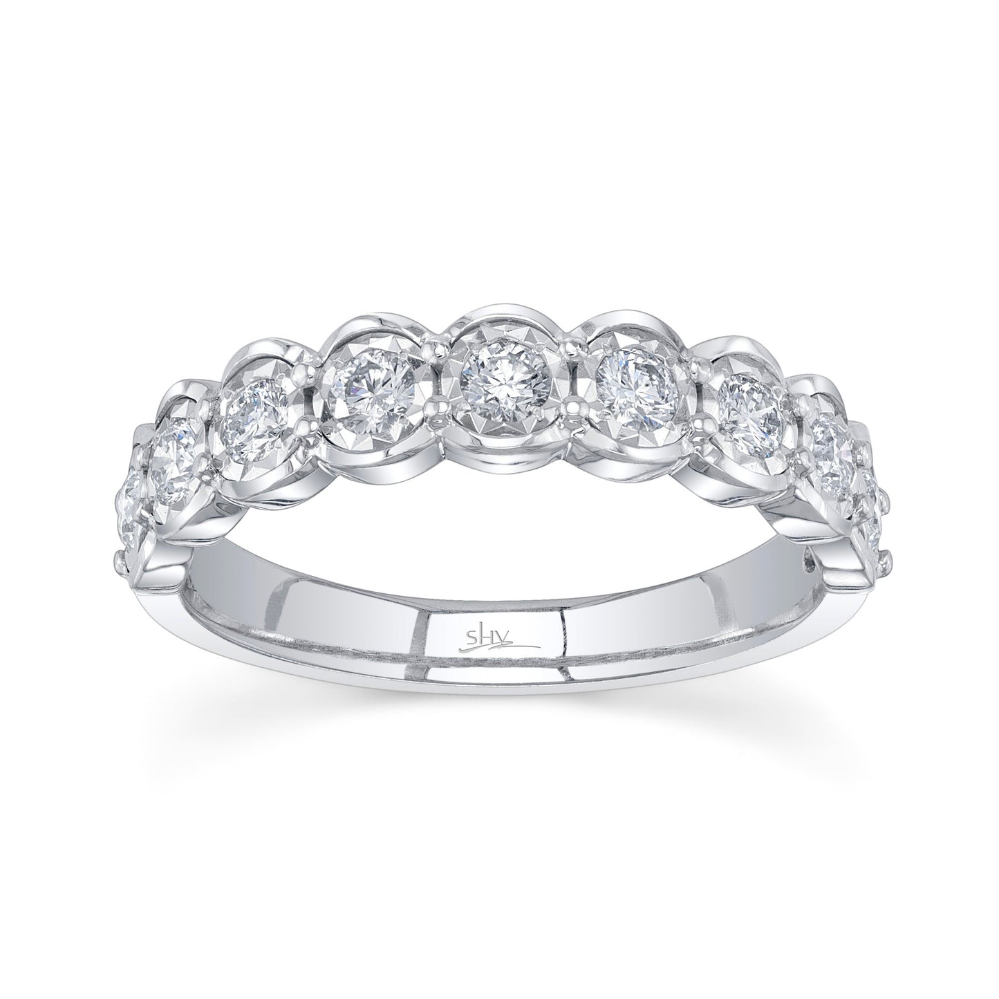 0.52CT 14K W/G DIAMOND LADY'S BAND