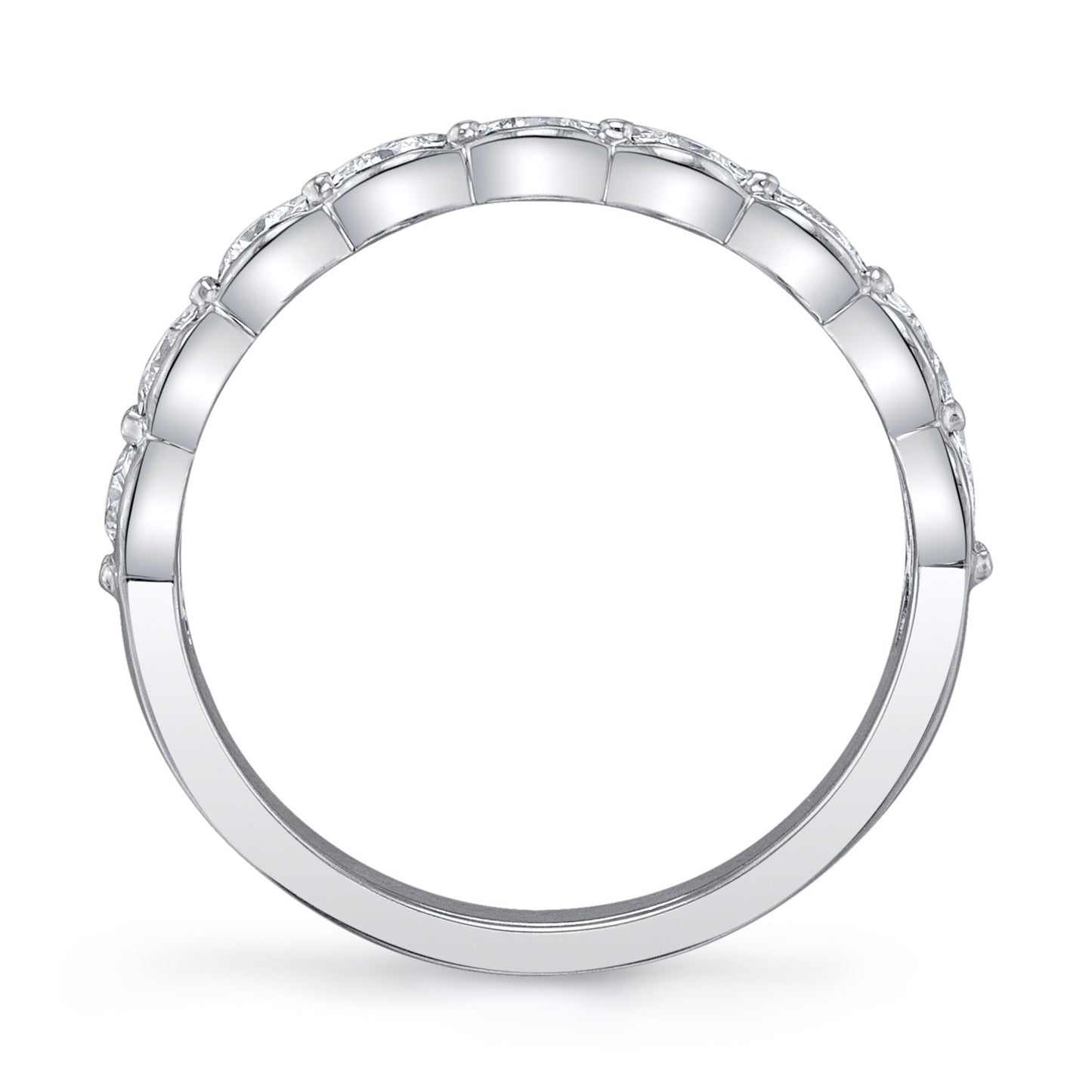0.52CT 14K W/G DIAMOND LADY'S BAND