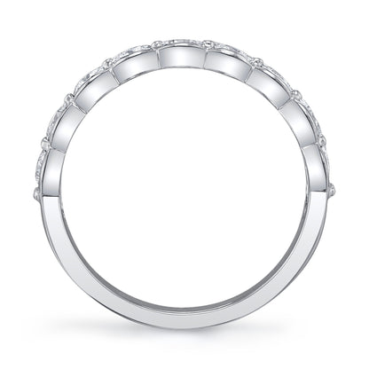 0.52CT 14K W/G DIAMOND LADY'S BAND