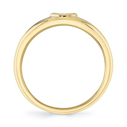 0.08CT 14K Y/G DIAMOND MARQUISE BEZEL BAND