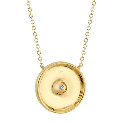 0.20CT DIAMOND CIRCLE NECKLACE