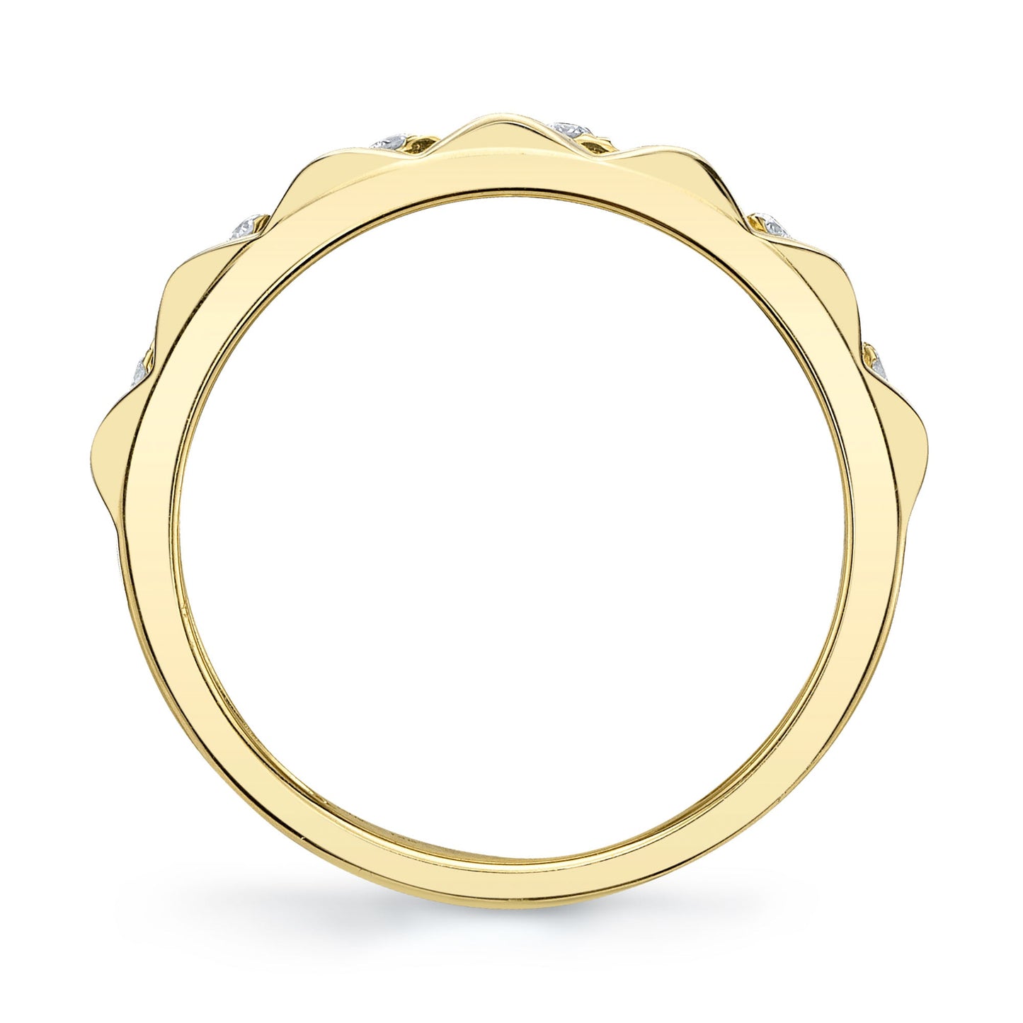 0.26CT 14K Y/G DIAMOND LADY'S BAND