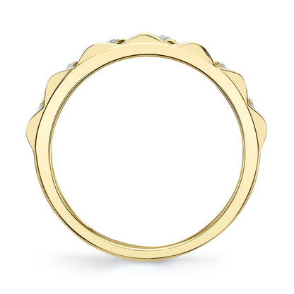 0.26CT 14K Y/G DIAMOND LADY'S BAND