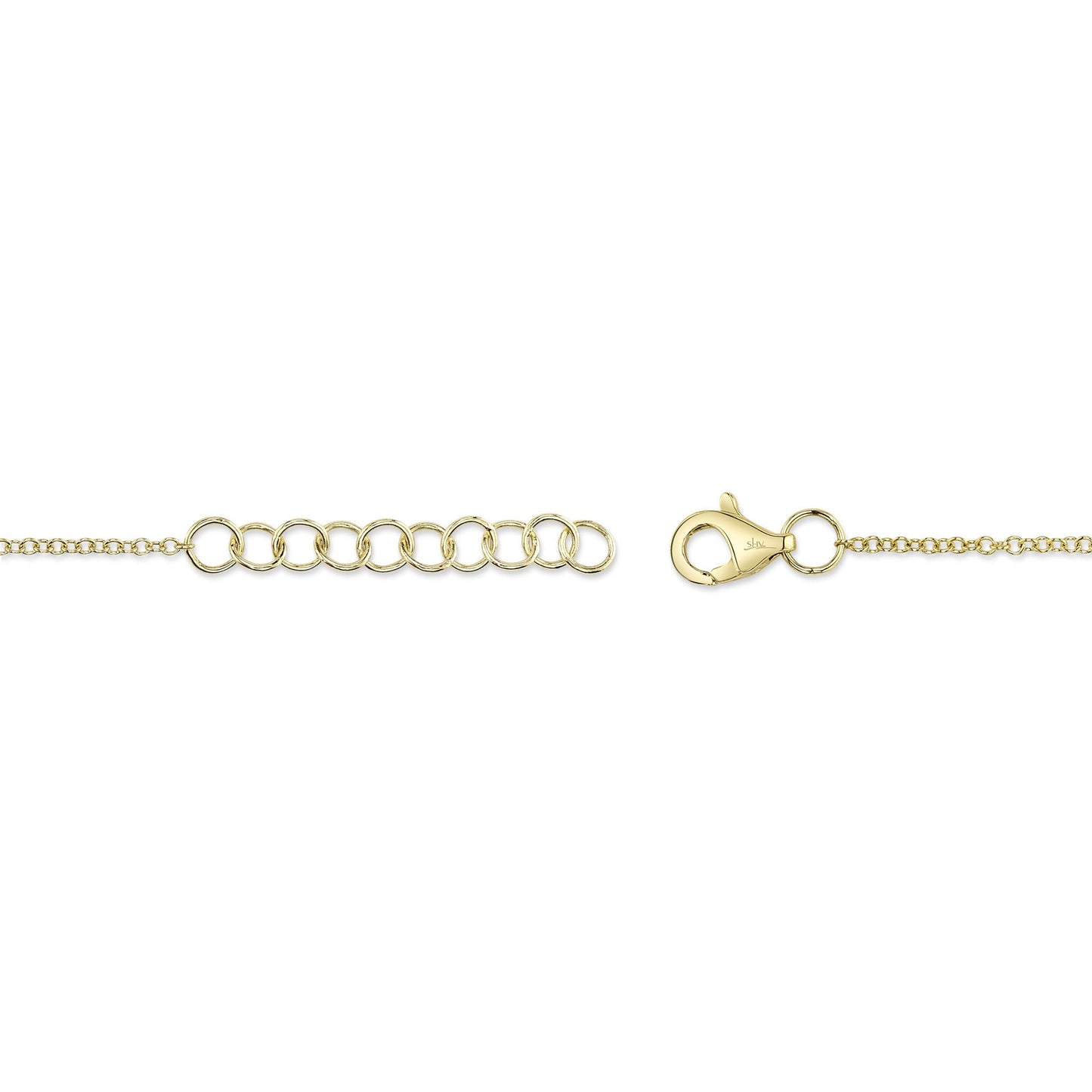 0.26CT 14K Y/G DIAMOND BEZEL BRACELET