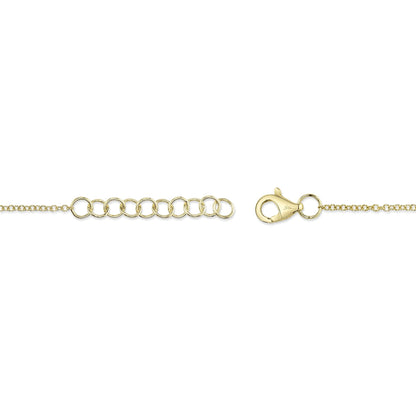 0.26CT 14K Y/G DIAMOND BEZEL BRACELET