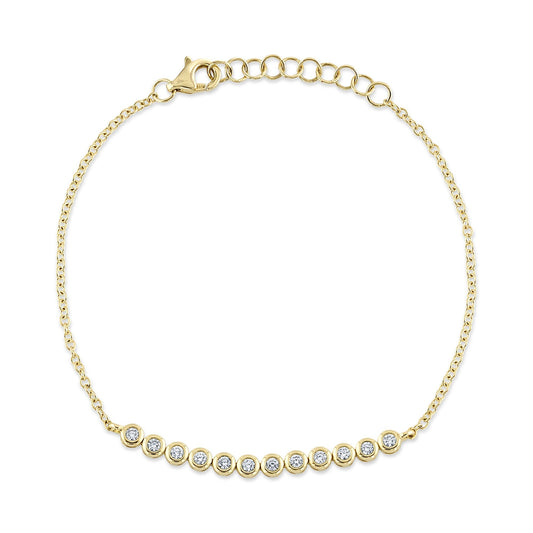 0.26CT DIAMOND BEZEL BRACELET