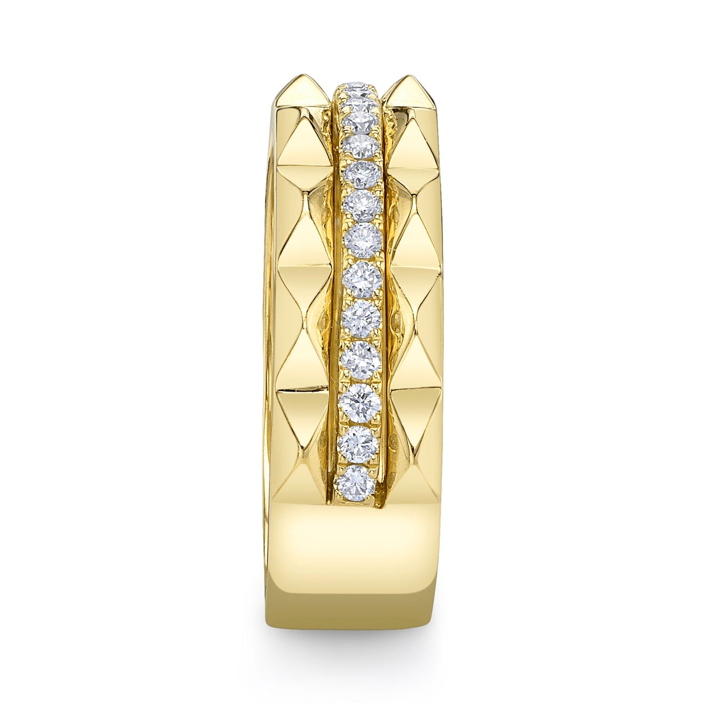 0.26CT 14K Y/G DIAMOND LADY'S BAND