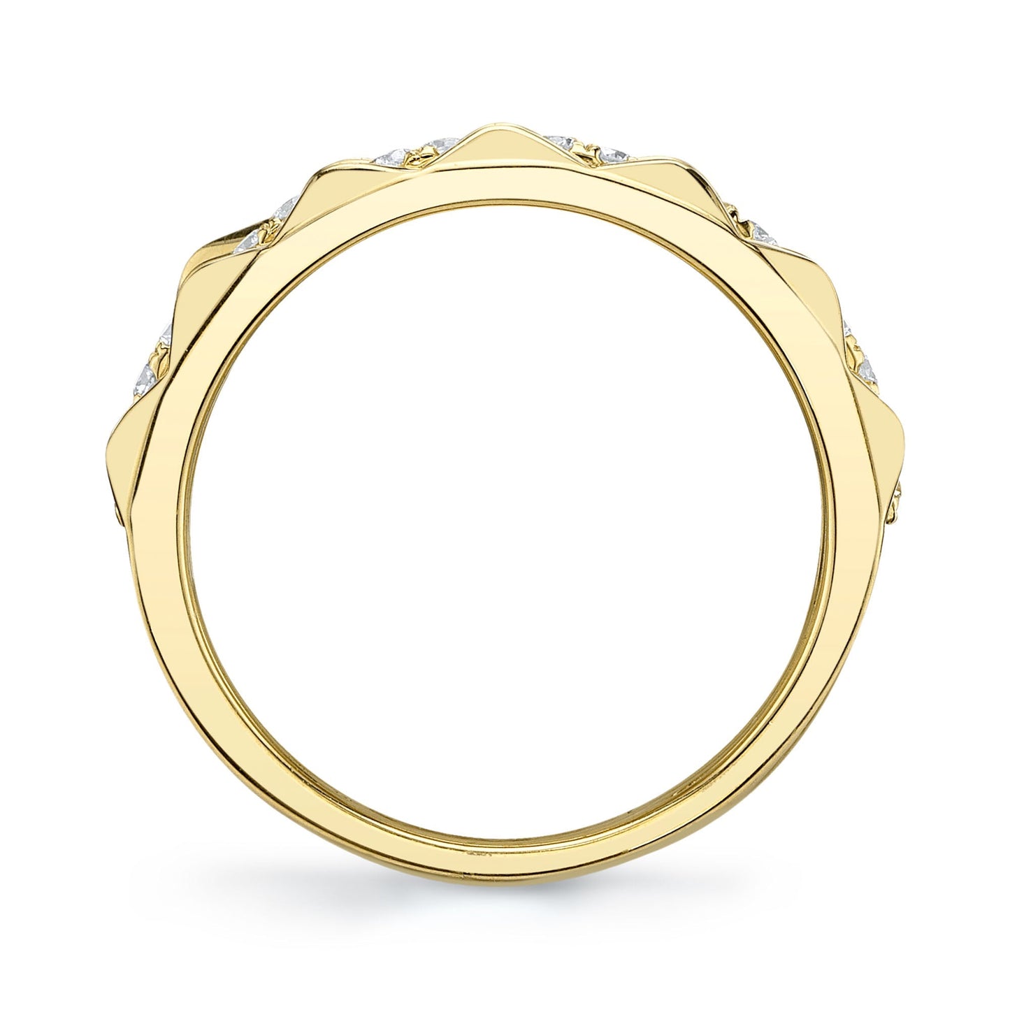0.26CT 14K Y/G DIAMOND LADY'S BAND
