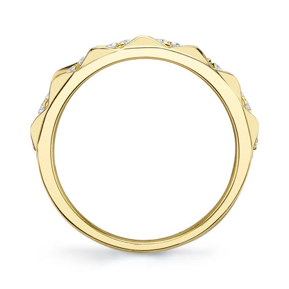 0.26CT 14K Y/G DIAMOND LADY'S BAND
