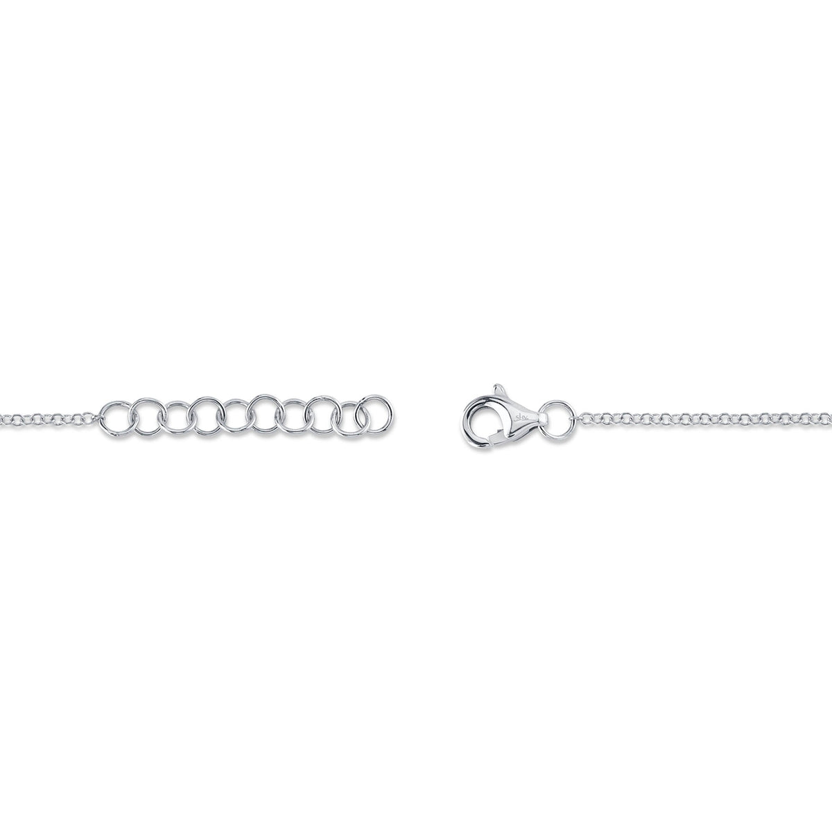 0.03CT 14K W/G DIAMOND DRAGONFLY MATTE BRACELET