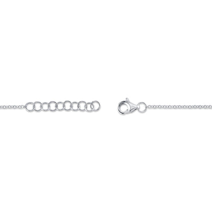 0.03CT 14K W/G DIAMOND DRAGONFLY MATTE BRACELET