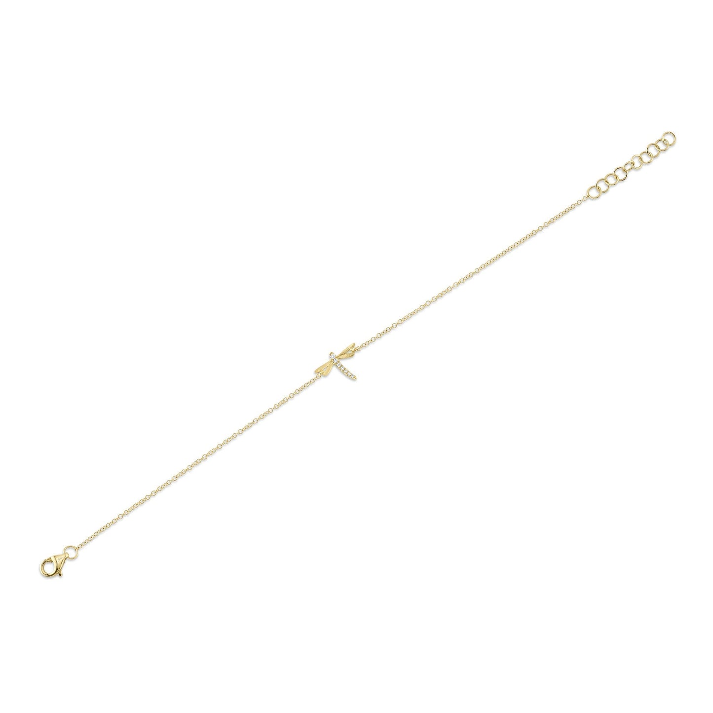 0.03CT DIAMOND DRAGONFLY BRACELET
