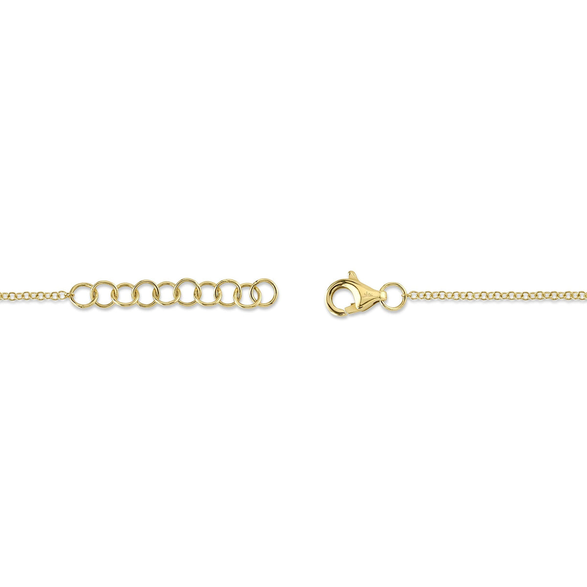 0.03CT 14K Y/G DIAMOND DRAGONFLY MATTE BRACELET