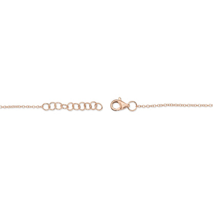 0.08CT 14K R/G DIAMOND BUTTERFLY BRACELET