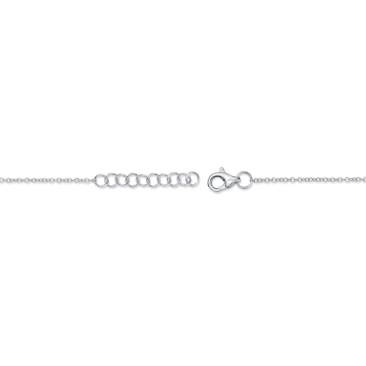 0.11CT 14K W/G DIAMOND STAR OF DAVID BRACELET