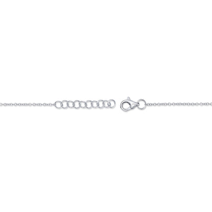 0.11CT 14K W/G DIAMOND STAR OF DAVID BRACELET
