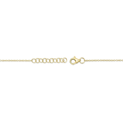 0.11CT 14K Y/G DIAMOND STAR OF DAVID BRACELET