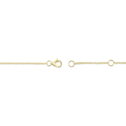 0.60CT 14K Y/G DIAMOND BEZEL NECKLACE