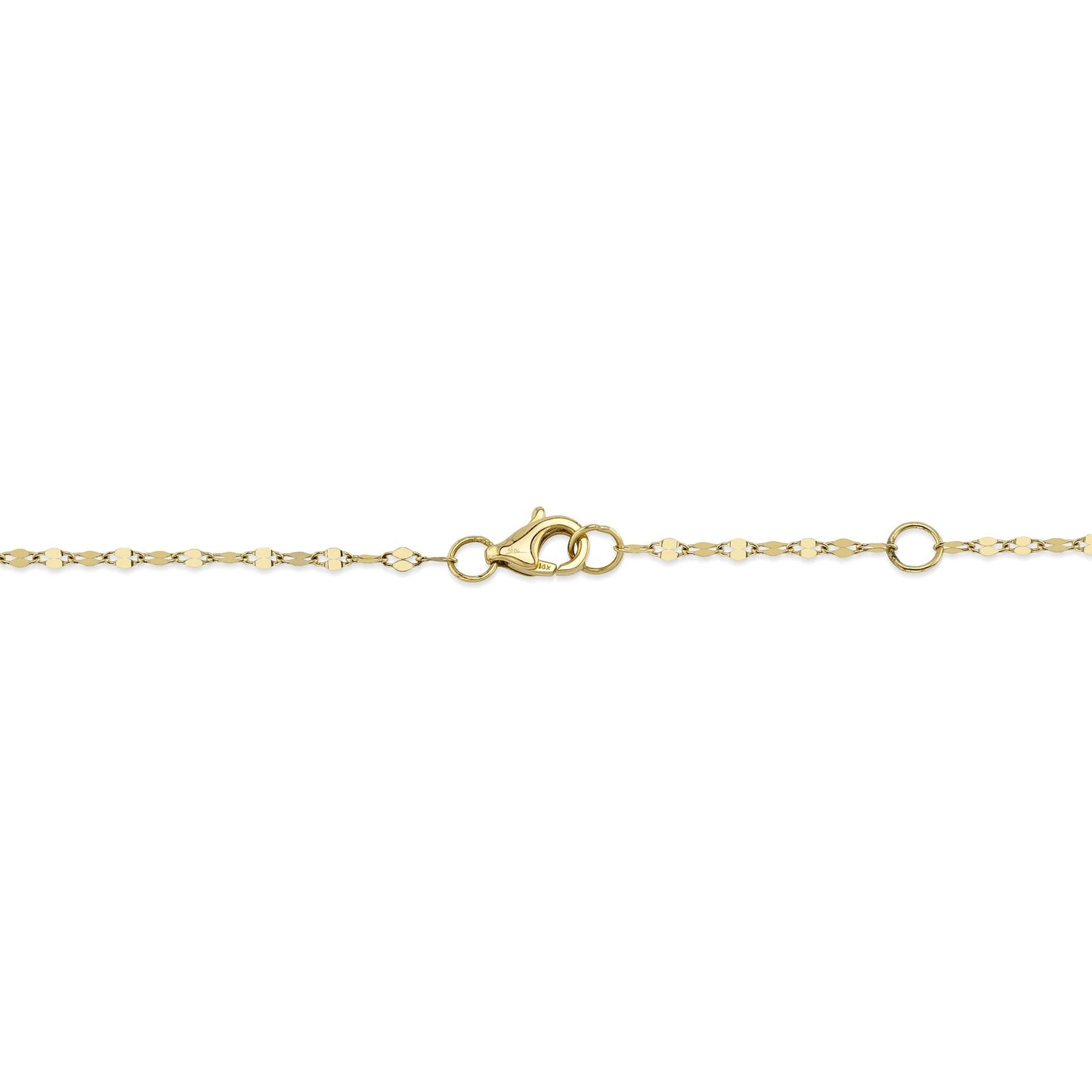 0.20CT 14K Y/G 18" DIAMONDS BY THE YARD SPARKLE CHAIN NECKLACE