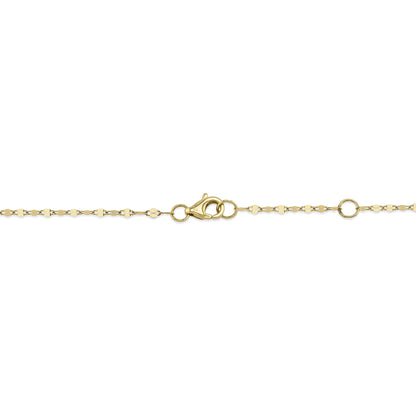 0.20CT 14K Y/G 18" DIAMONDS BY THE YARD SPARKLE CHAIN NECKLACE