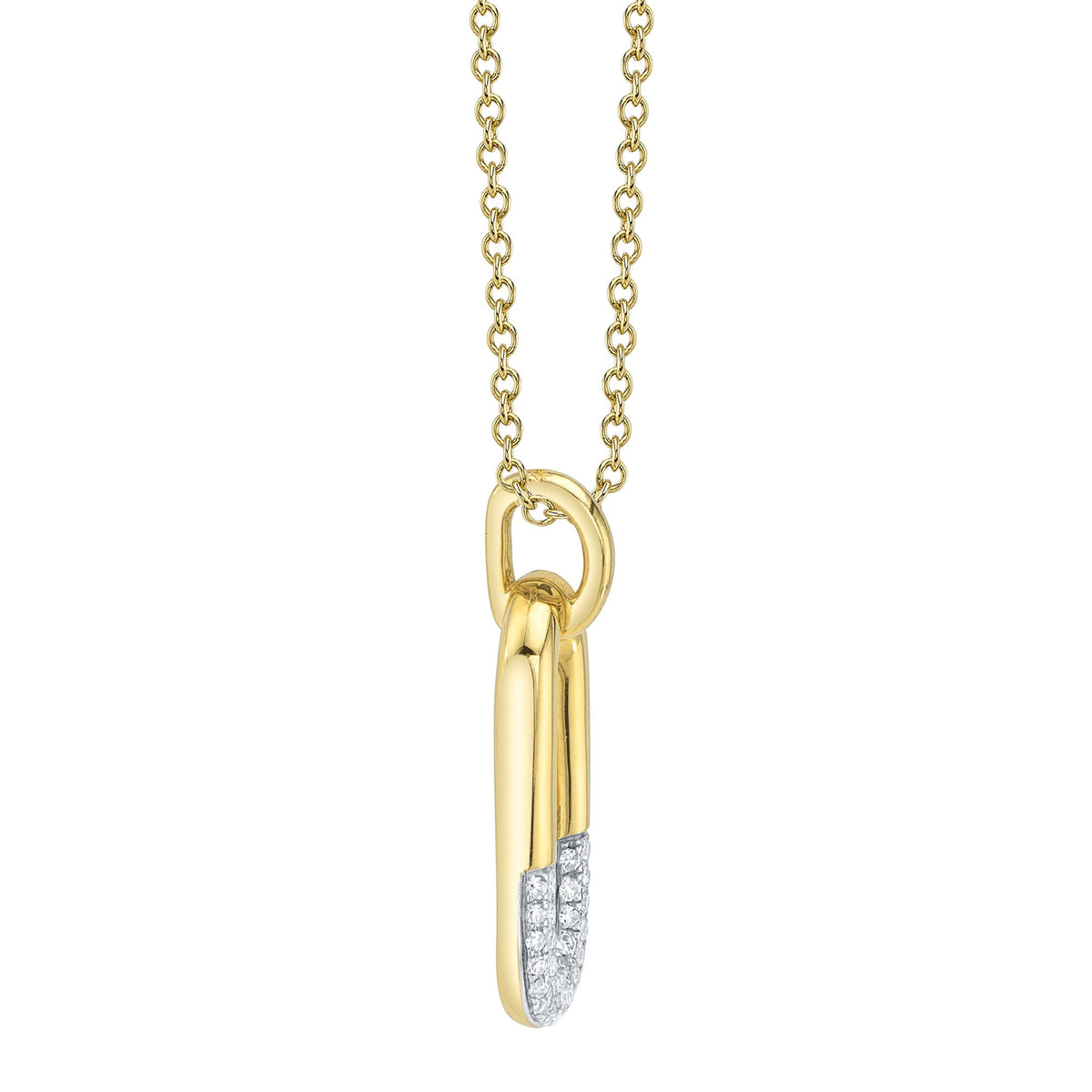 0.10CT 14K Y/G DIAMOND NECKLACE
