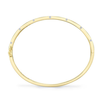 0.09CT 14K Y/G DIAMOND BANGLE