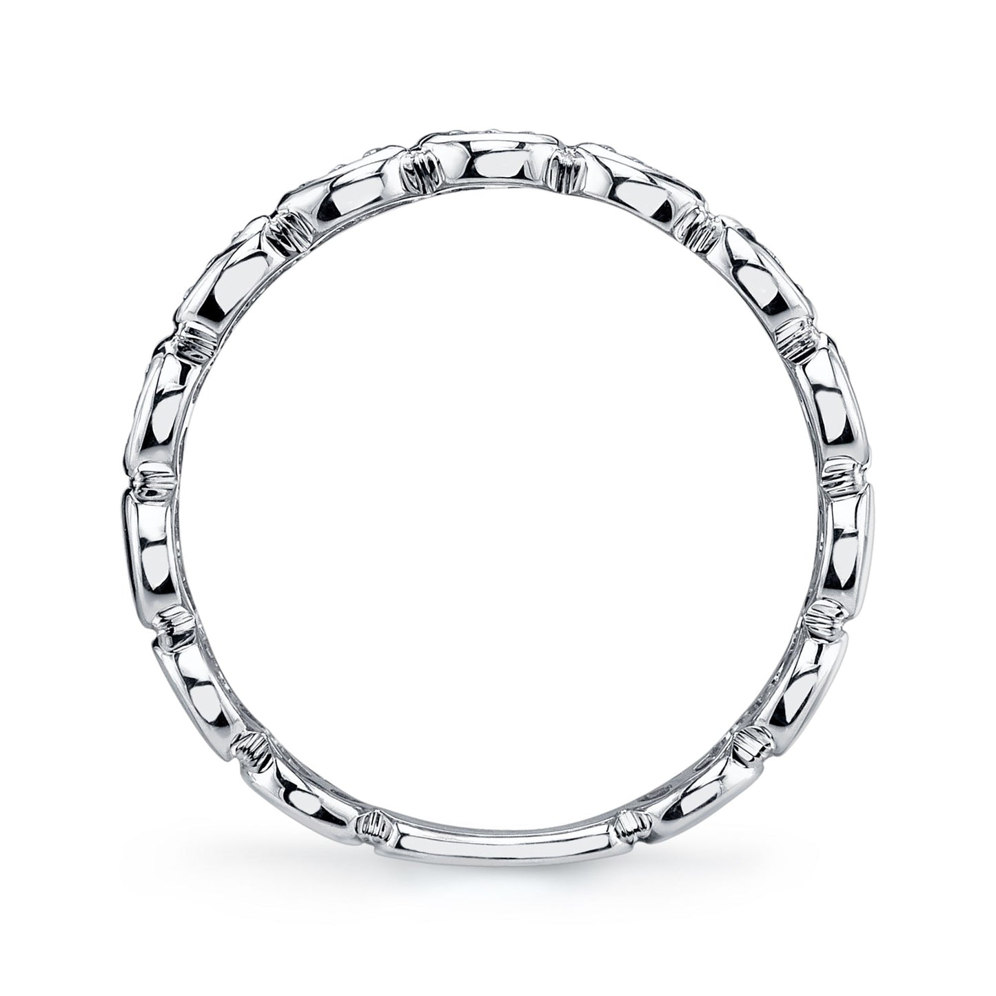 0.50CT 14K W/G DIAMOND BAGUETTE BAND