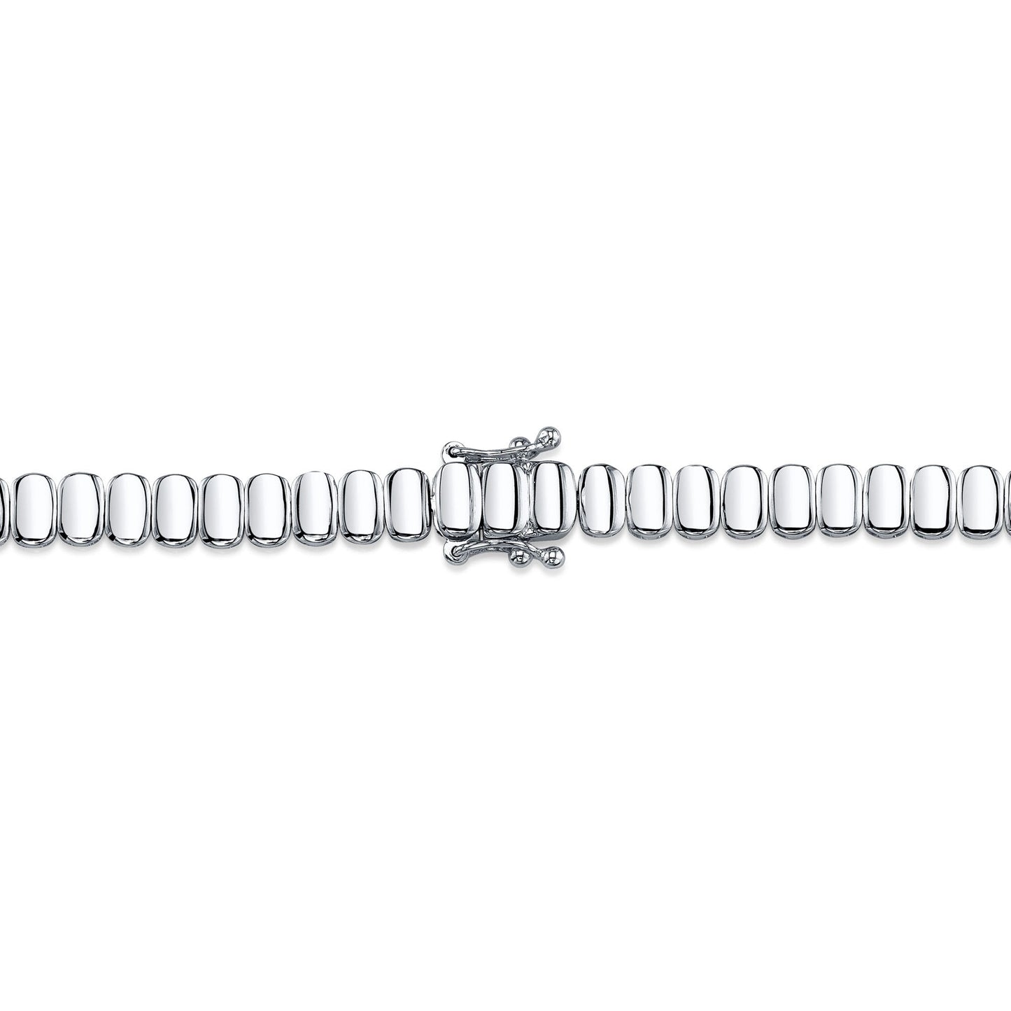 3.07CT 14K W/G DIAMOND BAGUETTE NECKLACE