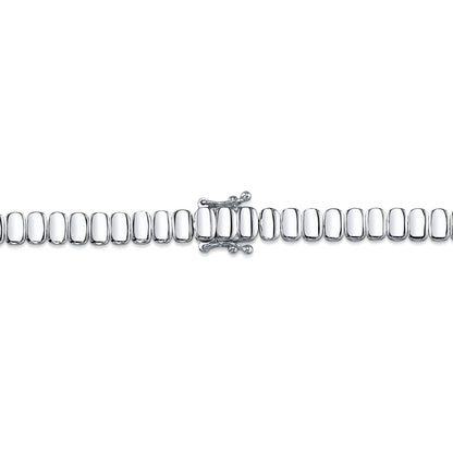 3.07CT 14K W/G DIAMOND BAGUETTE NECKLACE