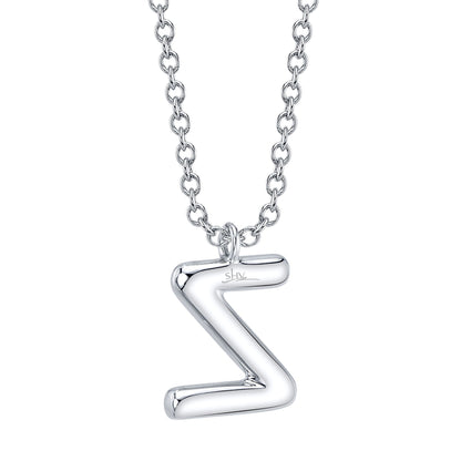0.10CT 14K W/G DIAMOND PAVE NECKLACE - INITIAL Z