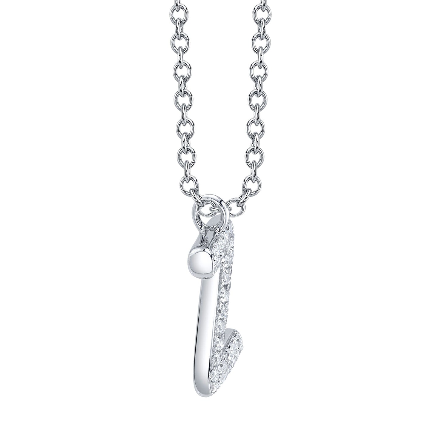 0.10CT 14K W/G DIAMOND PAVE NECKLACE - INITIAL Z