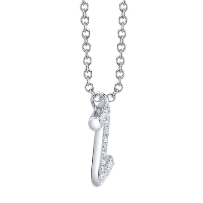 0.10CT 14K W/G DIAMOND PAVE NECKLACE - INITIAL Z
