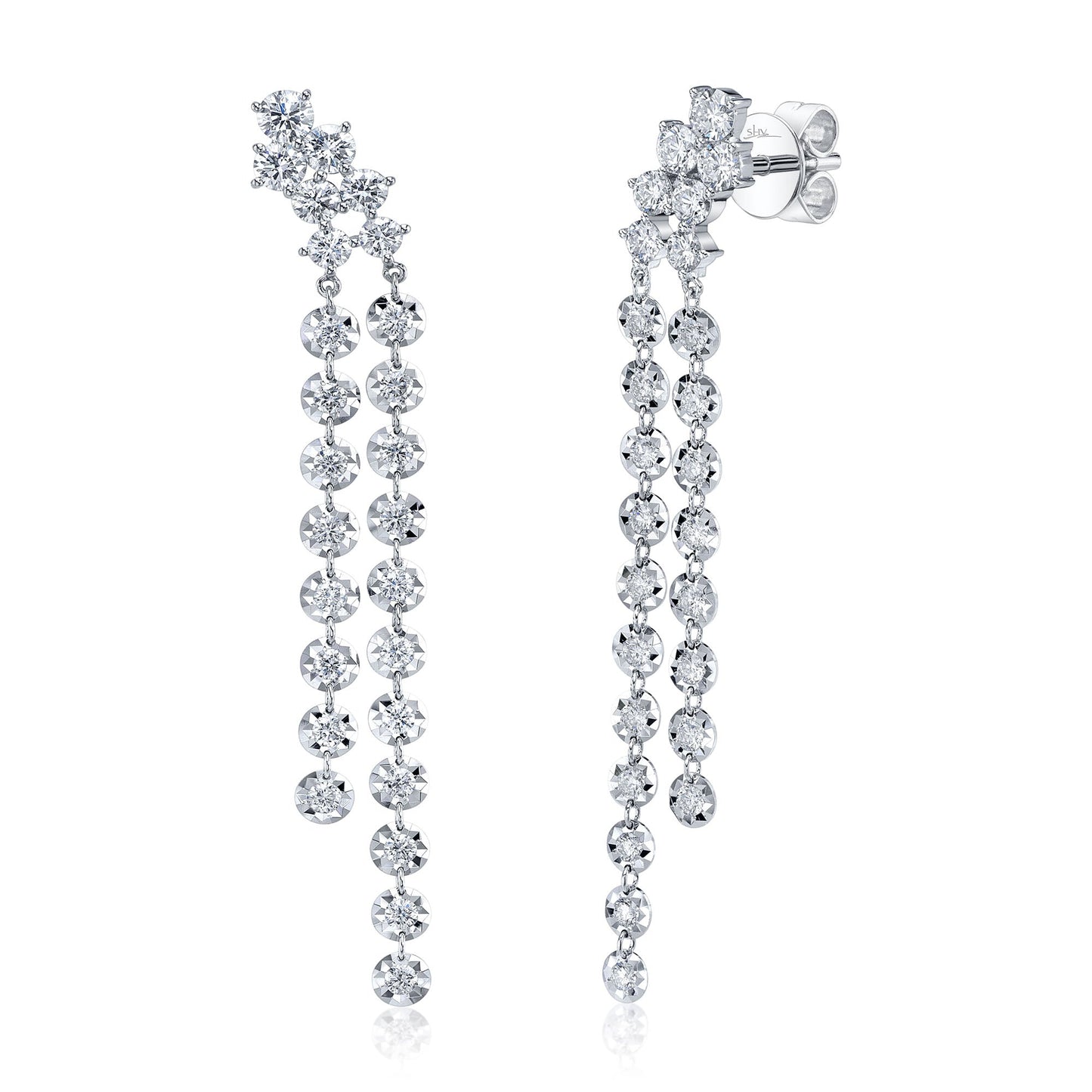 1.49CT 14K W/G DIAMOND EARRING
