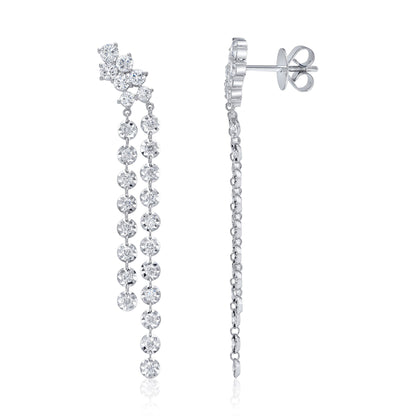 1.49CT 14K W/G DIAMOND EARRING