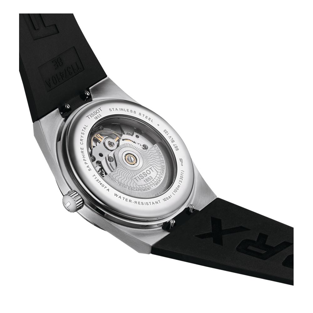 Tissot PRX Automatic Powermatic 80 40mm Black Dial on Silicon Strap Men's Watch
