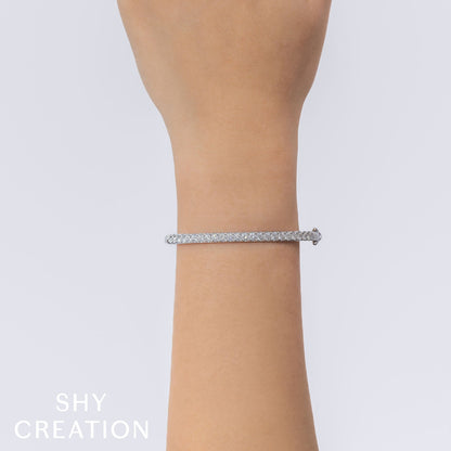 2.00CT 14K W/G DIAMOND BANGLE