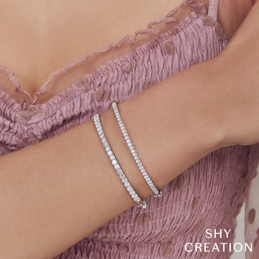2.00CT 14K W/G DIAMOND BANGLE