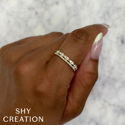 0.43CT 14K W/G DIAMOND LADY'S RING