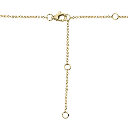 0.06CT 14K Y/G DIAMOND BAR MATTE NECKLACE