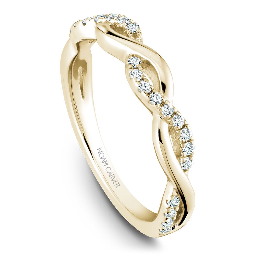Noam Carver Diamond Twist Wedding Band B185-02B