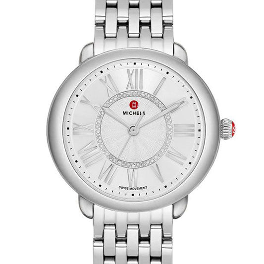 Michele Serein Mid Stainles Diamond Dial Watch - MWW21B000147