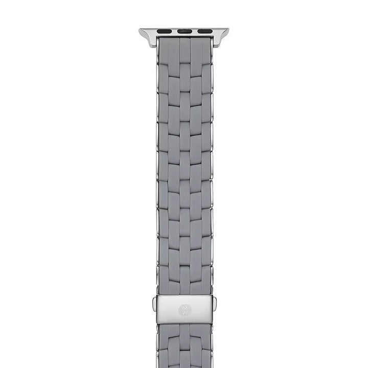 Michele Slate and Stainless Silicone-Wrapped Bracelet Apple Watch Band - MS20GP230029