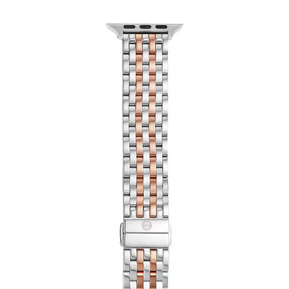 Michele Two-Tone 18K Pink Gold-Plated Bracelet Apple Watch Band - MS20GL775045