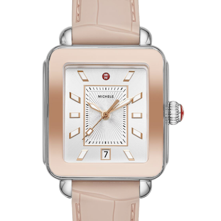 Michele Deco Sport Two-Tone Pink Gold Watch- MWW06K000015