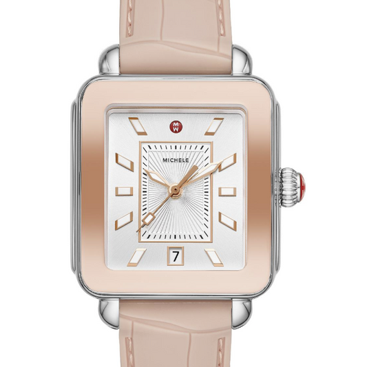 Michele Deco Sport Two-Tone Pink Gold Watch- MWW06K000015